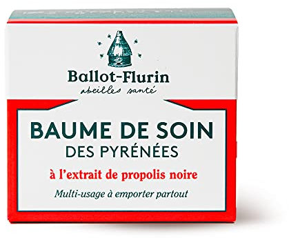 Ballot Flurin - Baume Soin Pyrénées BIO - Propolis noire - Protège et répare peau & lèvres- Fabriqué en France - Certifié Comébio - 30 ml