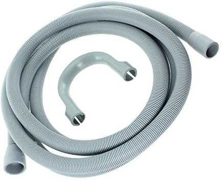 SPARES2GO Drain Outlet Hose for Logik Washing Machine (2.5M, 30mm / 22mm)