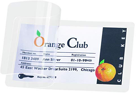 SELF LAMINATING CARDS 54X86 PK100 25230