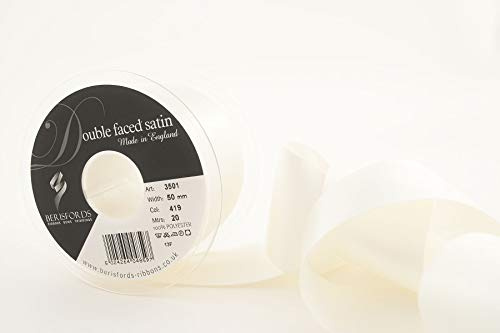 Berisfords Ribbon, Bridal White, 50 mm x 20 m