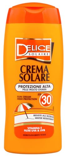 crema solare protezione alta spf 30 250 ml
