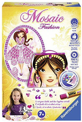 Ravensburger Creation 18406 - Bastelset, Mosaic Fashion mit Glitter und Glanzeffekt