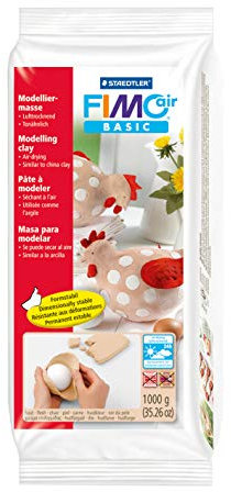 FIMO Pâte à modeler air BASIC durcissante à l'air Pain de 1 Kg Terre cuite