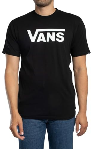 Vans Men's Classic Short Sleeve T-Shirt, Multicoloured (Black/White), Medium
