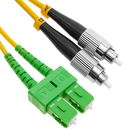 BeMatik - Fiber Optic Cable FC/PC auf SC/APC-Duplex Singlemode 9/125 von 50 cm OS2