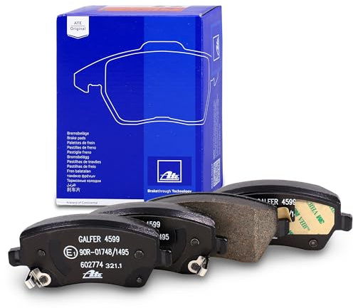 ATE 13.0460-2774.2 Bremsbelagsatz, Scheibenbremse | Kompatibel mit: NISSAN MICRA IV, MICRA IV, MICRA V, NOTE
