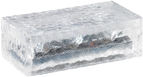 Lunartec Glasbausteine beleuchtet: Solar-Glasbaustein mit LED & Lichtsensor, 19,5 x 9,8 x 6 cm (Solarsteine, mit Licht, Einbaustrahler)