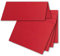 FarbenFroh by GUSTAV NEUSER 50x Tischkarten in Rosenrot (Rot) - 4,5 x 10 cm - blanko - Doppel-Karten - als Platzkarten und Namenskarten für Hochzeit und Feste