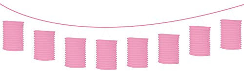 New Pink Lantern Garland 3.65m