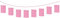 New Pink Lantern Garland 3.65m