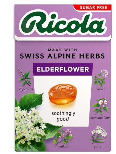 RICOLA Swiss Herbal Sweets - Elderflower 45g (Pack of 20)