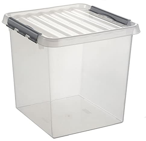 Sunware Q-Line Aufbewahrungsbox, Metall Kunststoff, durchsichtig, Einheitsgröße