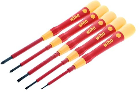 Wiha 32085 5 Piece Insulated PicoFinish Precision Screwdriver Set