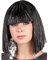 Boland 86158 Erwachsenenperücke Gigi Glamour mit silbernen Lametta, One Size