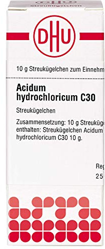 DHU Acidum hydrochloricum C30 Streukügelchen, 10 g Globuli