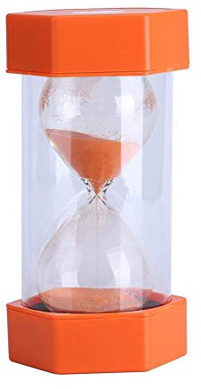 16cm große Größe Sanduhr Groß Sanduhr 30 Minuten Kitchen Timer, Große Sanduhr für Kinder Fashion Sanduhr Dekoration für Home(Orange)