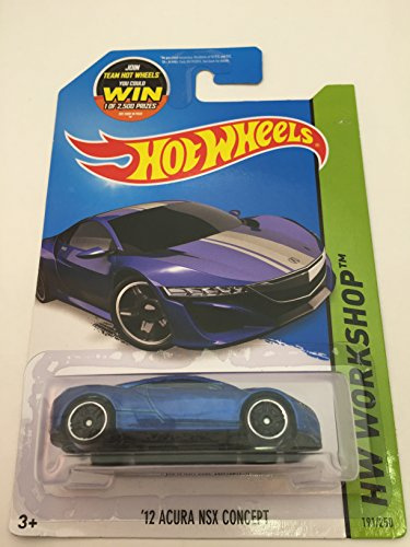 Hot Wheels, 2015 HW Workshop, '12 Acura NSX Concept [Metallic Blue] Die-Cast Vehicle #191/250