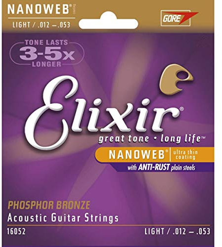 Elixir Strings - Jeu Folk 16052 Nanoweb Light