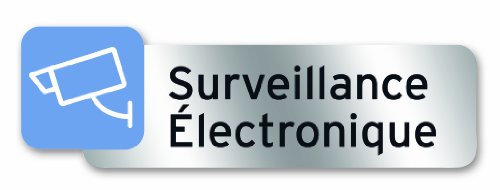 Symbol PSC16 Plaque polycarbonate adhésive 160 x 50 mm Surveillance électronique