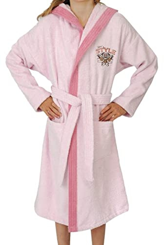 Wörner Südfrottier Bademantel Mädchen Style rosé Frottee