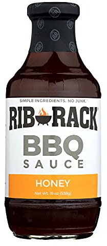 RIB RACK Sweet Honey BBQ Sauce, 19 OZ