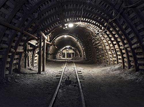 wandmotiv24 Fototapete Kohlebergwerk Größe: 350 x 260 cm Wandbild, Motivtapete, Vliestapete KTk277