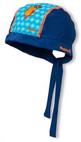 Playshoes DIE MAUS - UV-Schutz Kopftuch DIE MAUS, Badekopftuch, Blau (original 900), 53 cm