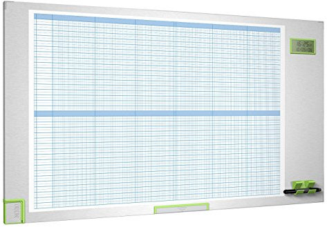 Nobo 1902238 Performance Plus Planungstafel (Kalenderraster, magnetisch/beschreibbar, 1100 x 600 mm)