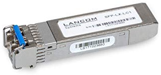 LANCOM SFP-LX-LC1 Glasfaser-SFP-Modul, 1000BASE-LX-SFP-Modul, Singlemode Fiber (max. Entfernung 10 km), schwarz, grau