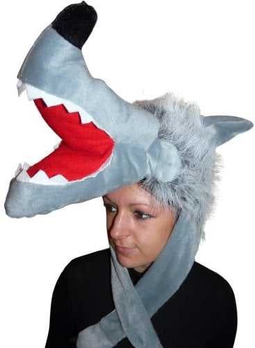 Ikumaal Wolf-Mütze als Kostüm, F73, für Erwachsen-e Männer Frau-en, Wolfs-Rudel Wölfe Kostüm-e Fasching Karneval Fasnacht Faschingskostüm-e Karnevalskostüm-e