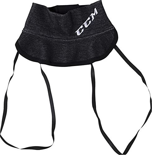 CCM PRO Neck Guard Senior Schnittfest, Farbe:schwarz