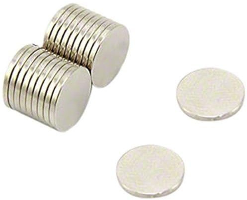 N35 Neodymium Magnet for Arts, Crafts, Model Making, DIY, Hobbies, Office and Home - 10mm dia x 1mm thick - 0.51kg Pull - Pack of 20