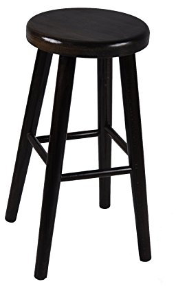 Magnetic Mobel Tabouret en Bois Solide Petit déjeuner pub Bar Cuisine Nouveau hêtre 60 cm (Noyer)