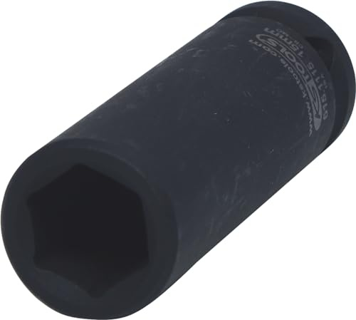 KS Tools 1/2' Sechskant-Kraft-Stecknuss, lang, 15mm, auf Hänger