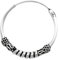 NKlaus Einzel 925 STERLING SILBER Keltische Bali Feine Wikinger Creole 18mm Ornamentik 7085