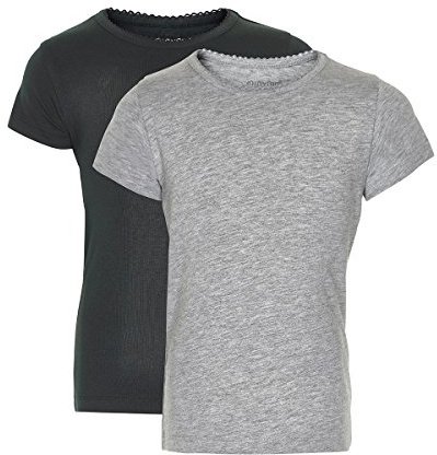 MINYMO Baby - Mädchen Basic 33 -T-Shirt Ss (2-Pack) T-Shirt (2er Pack)
