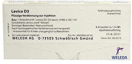 LEVICO D 3 Ampullen 8X1 ml