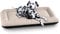 Knuffelwuff Wasserfestes In und Outdoor Hundebett Lucky Color Edition aus Nylongewebe XL 100 x 73cm Beige - abnehmbarer Bezug - waschbar - für große, mittelgroße und kleine Hunde