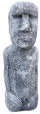 stoneandstyle Steinfigur Osterinsel Statue, frostfest bis -30°C, massiver Steinguss