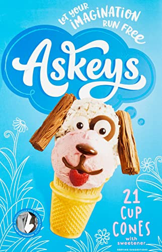 Askey's Ice Cream Cup Cornets, 21 cônes (Frozen)