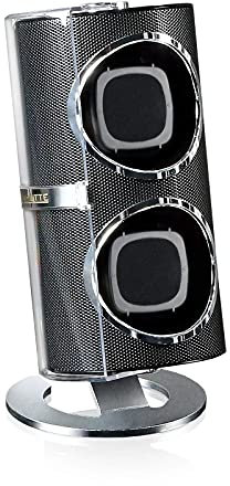 DESIGNHÜTTE® Uhrenbeweger Seno Schwarz für 2 Automatikuhren