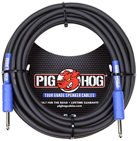 Pig Hog Speaker Cable 14 Gauge Wire 1/4 to 1/4(25 ft.) 50 ft.