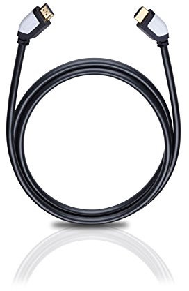 Oehlbach Shape Magic HDMI-Kabel - High-Speed HDMI 2.0b mit Ethernet-Kanal - Übertragung von UltraHD, 4K, 3D, HDR mit 18 Gbits – schwarz 2,20meter
