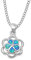 Kleine Schätze - Damen-Halskette Sterlingsilber 925 Opal Blau