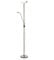 EGLO LED Stehlampe Baya LED, 2 flammige Stehleuchte dimmbar, Standleuchte aus brüniertem Metall und Glas in Weiß, Wohnzimmerlampe, Deckenfluter mit Leselampe, warmweiß