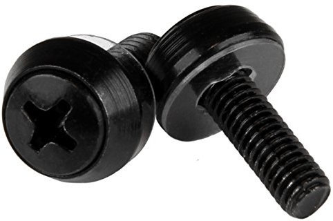 StarTech.com M5 x 12mm - Montageschrauben - 50er Pack - Schwarz - M5 Schrauben für Server Racks