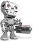 MEGA Mattel Bloks DTW67 Kubros Teminator T-800, Konstruktionsspielzeug