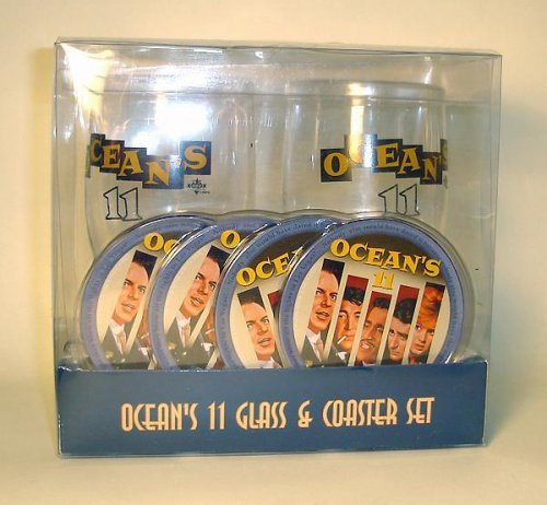 vándor Ocean 's 11 Glas & Zinn Untersetzer Set