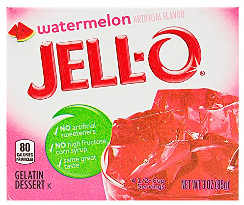 Jell-O Watermelon Gelatin Dessert 85g Box