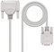NanoCable 10.14.0802 - Câble serie RS232 null modem,DB9/DB25,femelle-mâle,1.8mts